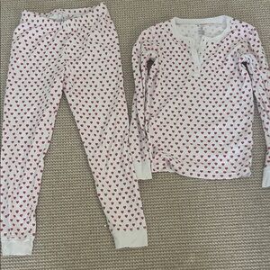 Pink roller rabbit heart pajamas